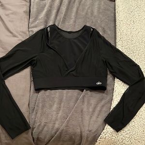Alo workout long sleeve mesh tank